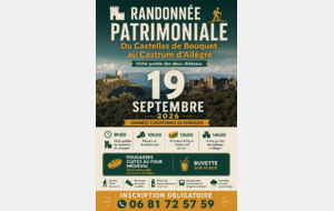 Randonnée Patrimoniale du 19 septembre