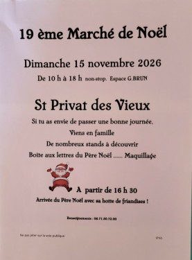 MARCHE DE NOEL SAINT PRIVAT DES VIEUX